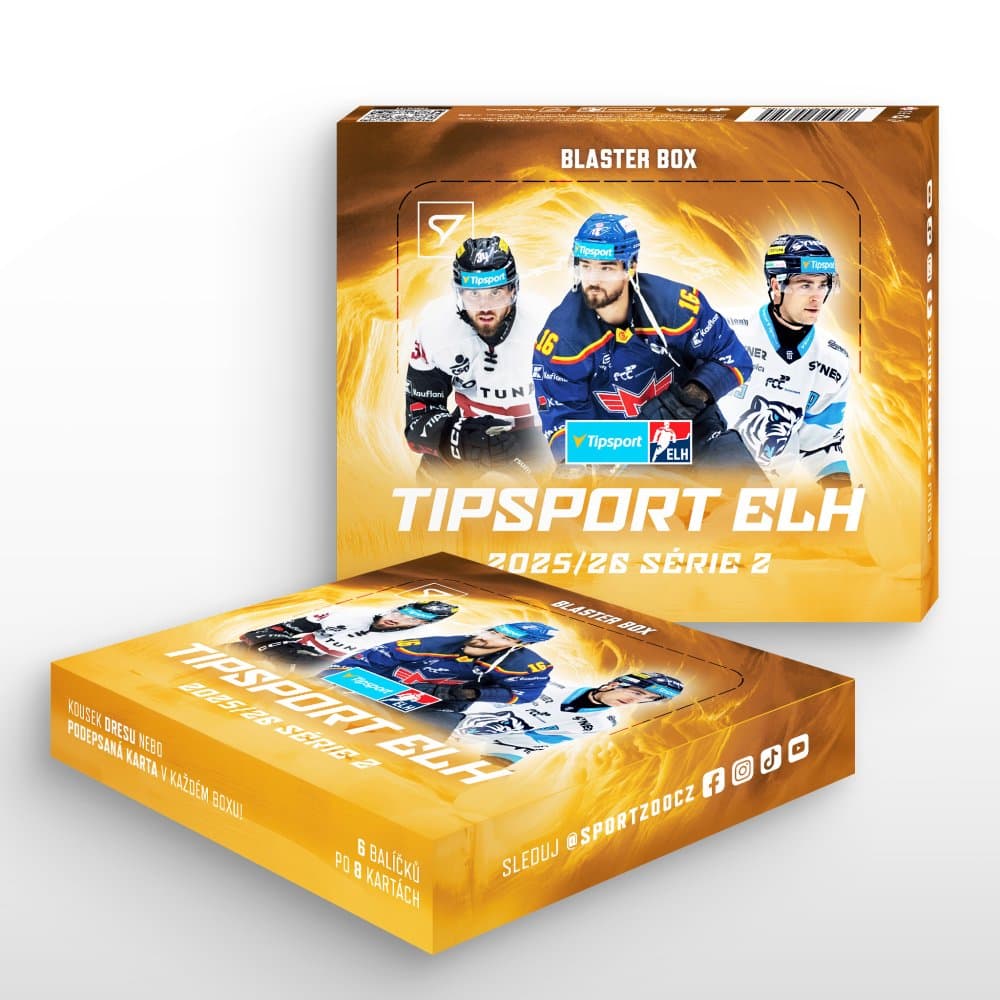 Blaster box - hokejové kartičky SportZoo Tipsport ELH 2025/26 - 2. séria